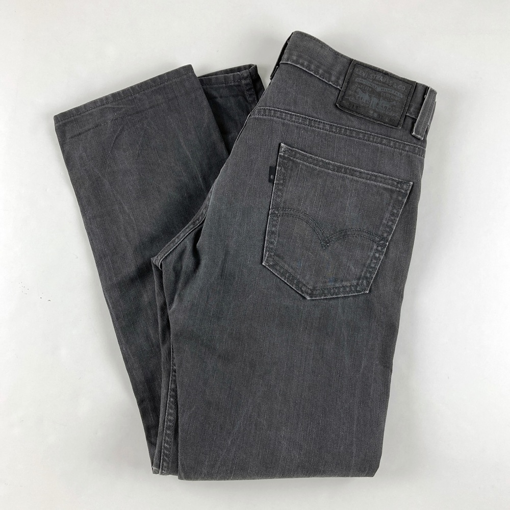 Levi's 513 Slim Straight Jeans Gray 31x30 100% Cotton
